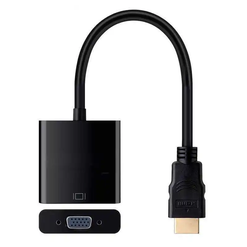Dhl или ems 100 шт. кабель HDMI-VGA адаптер преобразователь пластиковый пакет белый и