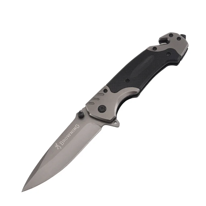 

120PCS Browning Camping Folding Knife Stainless Steel Pocket Knife G10 Handle Outdoors Tactical Survival Knives EDC Cutter