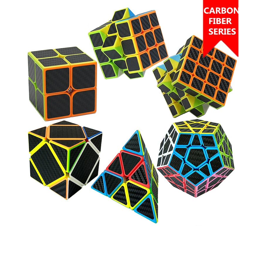 Нетоксичная наклейка из углеродного волокна волшебный куб 2x2 3x3x3 4x4x4 5x5x5