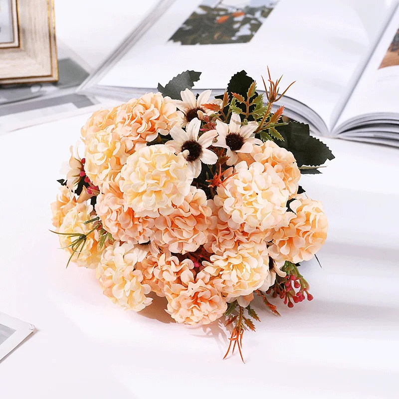 

Artificial Silk Peony Fake Flowers Bouquet Decoration for Outdoor Grdening Home Display Wedding Hotel Office Party