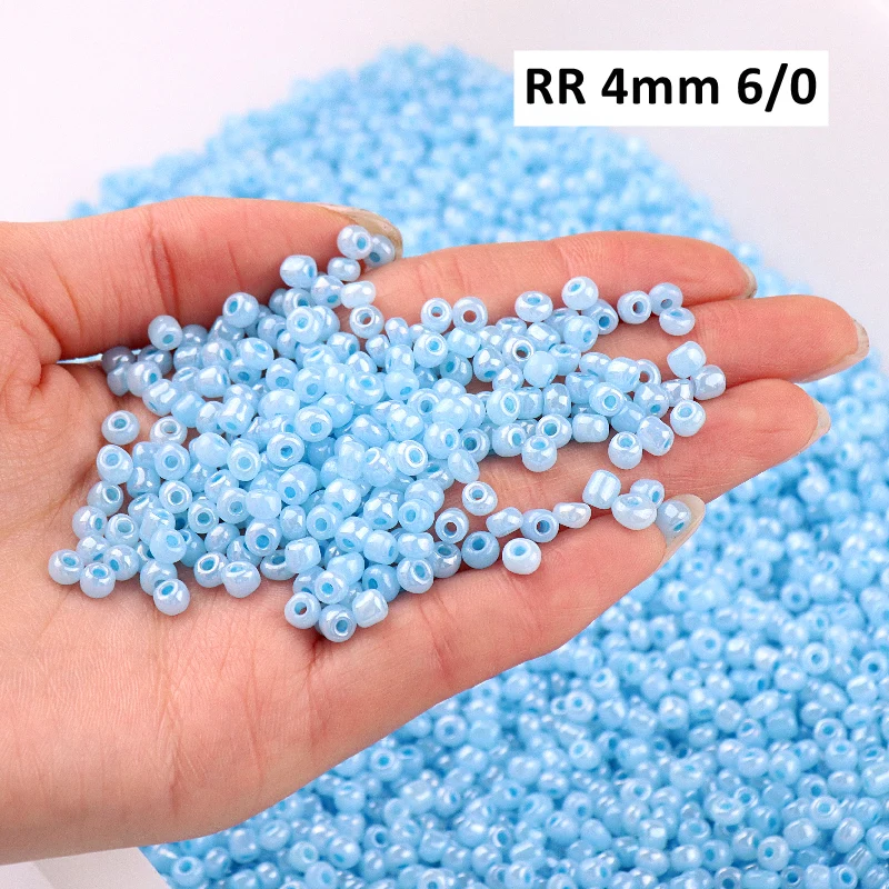 Стеклянные бусины 20 глянцевых цветов разные размеры 2 мм 3 4 круглые разделители