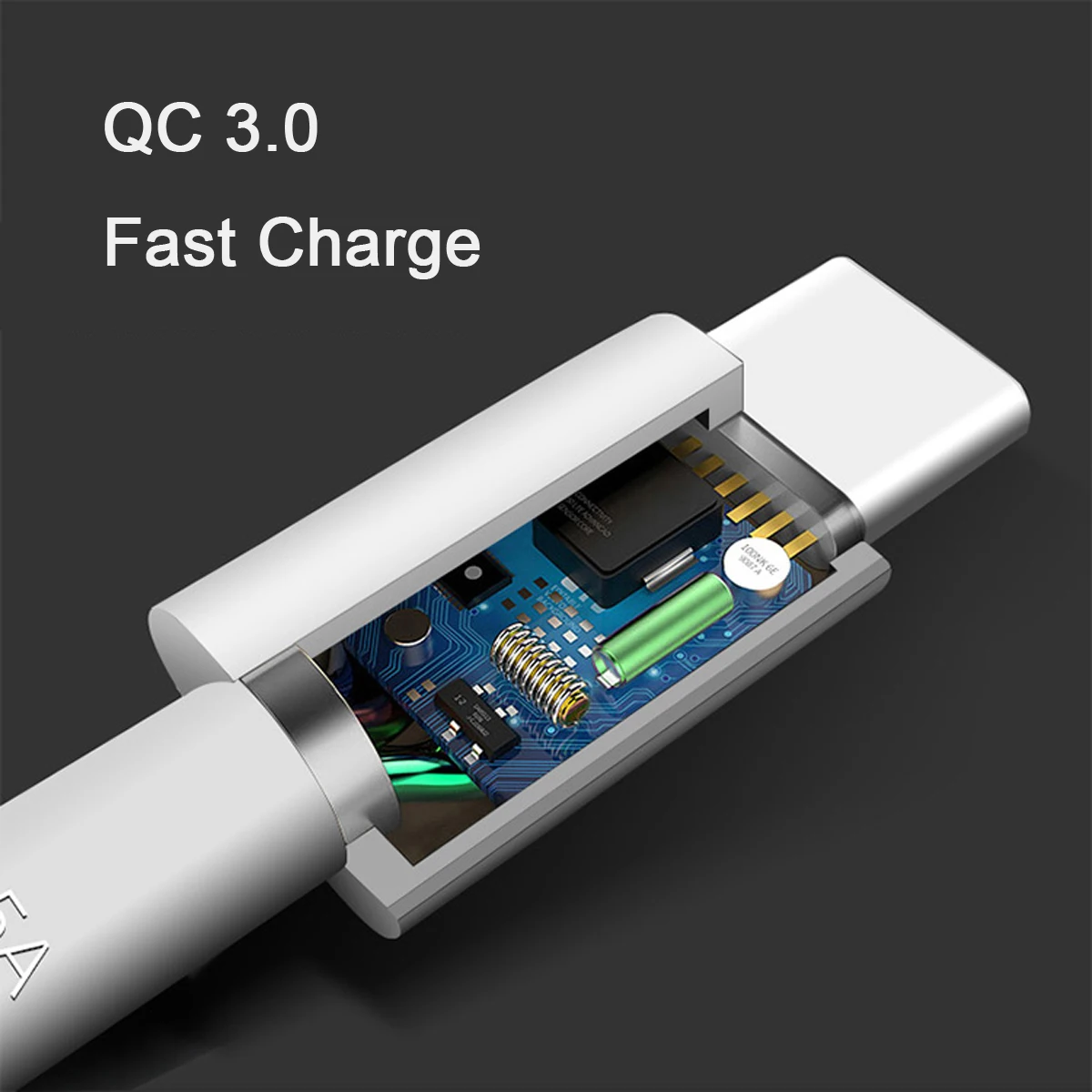 

Chenyang Fast Charge 40W 5A Type-C USB-C to USB 2.0 Data Cable for Phone Huawei Mate 9 & P10