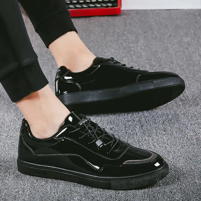 

British Style Men Casual Shoes High Quality Pu Leather Shoes New Breathable Summer Casual Sneakers Office Shoes for Men Zapatos