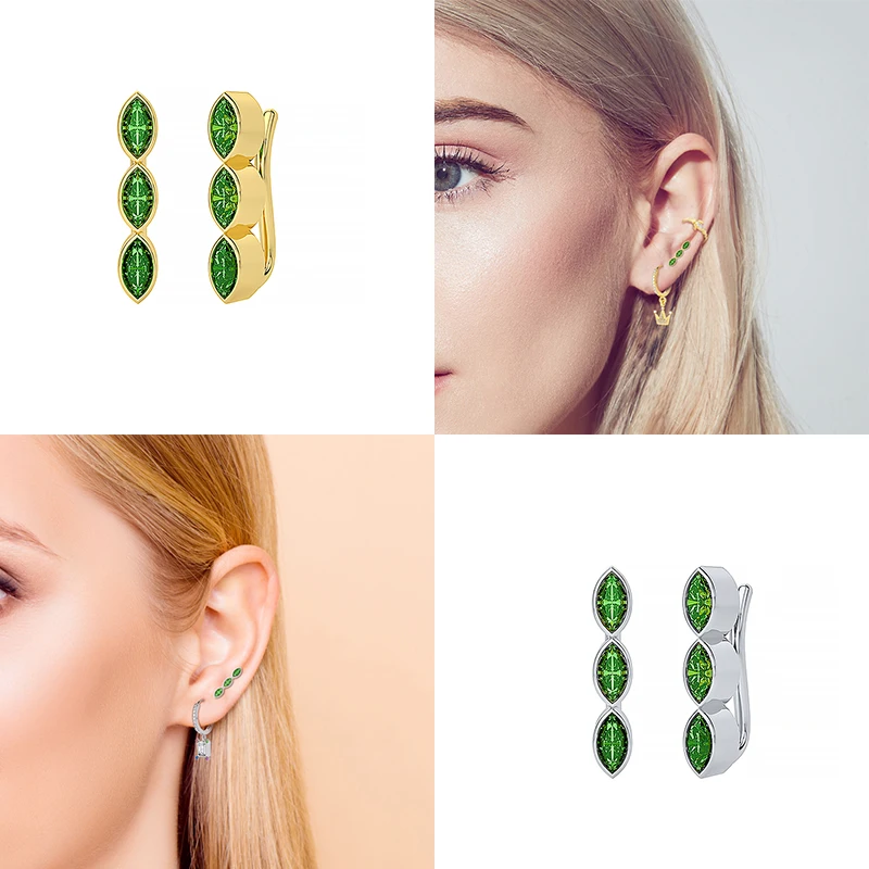 

BOAKO Pendientes Plata 925 Mini Diamond Earrings For Women Stud Earrings Cartilage Jewelry Ear Piercing Fast Fashion Серьги#2.3