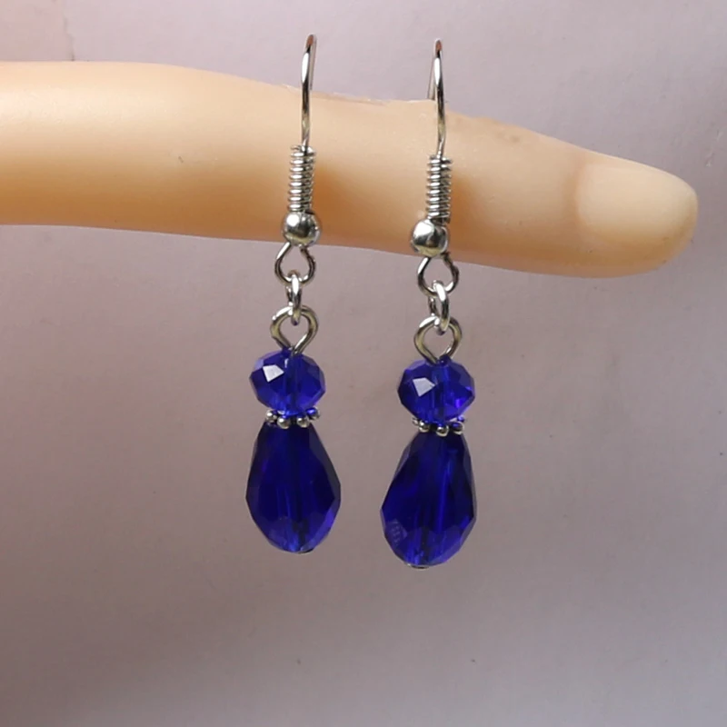 2020 новые милые хрустальные бусины в форме капли воды висячие серьги 8*12 мм