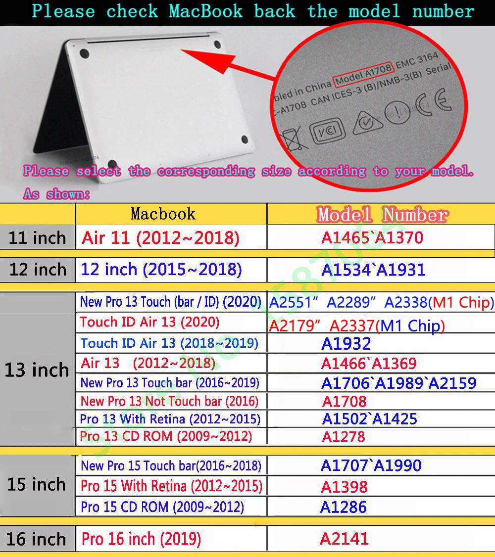 Цветной Матовый Жесткий чехол для Apple Macbook M1 Chip Air Pro Retina 11 12 13 15 16 A2179 A2337 pro13 A2289 A2338 |