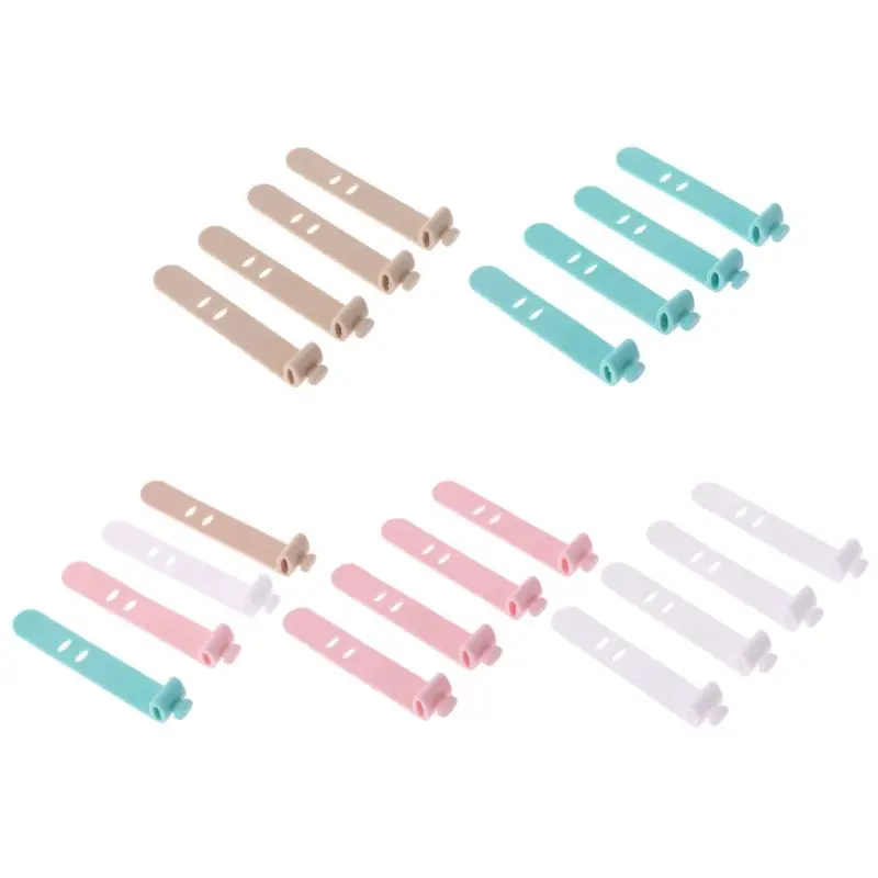 Силиконовые ремешки для хранения наушников 4 шт./компл. мягкая лента органайзер