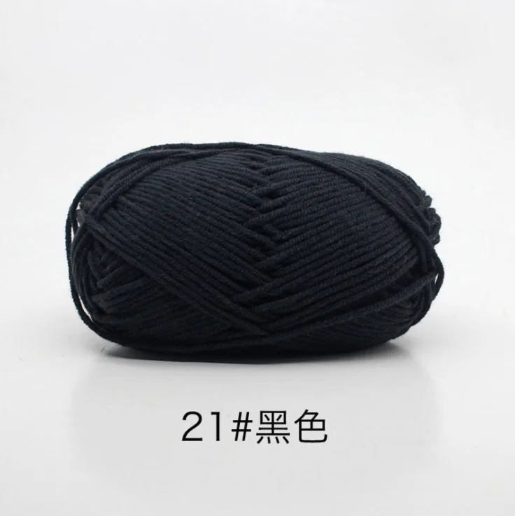 21 Mylb Skeins мягкие ручные вязаные детские крючки для вязания шерстью расчесывание хлопчатобумажная пряжа молочного цвета 4 Plys Hot 50 г/шт - Цвет: 21