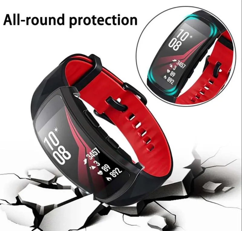 2 шт. в упаковке Мягкий защитный чехол из ТПУ для samsung gear fit2 pro умный Браслет