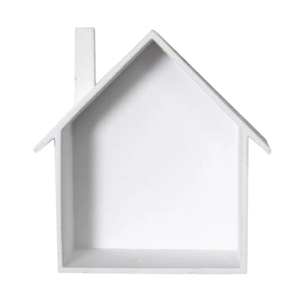 Деревянные полки в форме домика деревянные для детской спальни декоративные