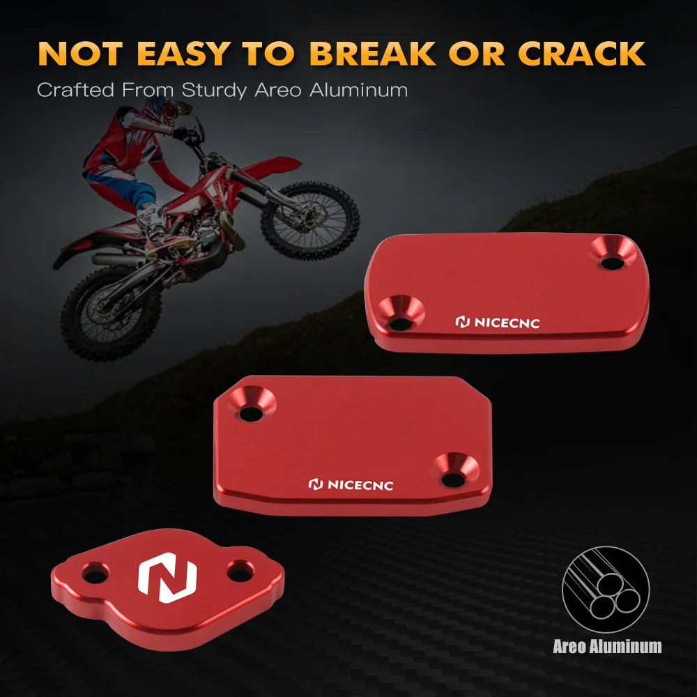 NiceCNC Motorcycle Brake Clutch Reservoir Cap Cover Guard for Beta 250 300 350 400 500 RR RR-S 4T 2013-2022 X-Trainer 300 15-22