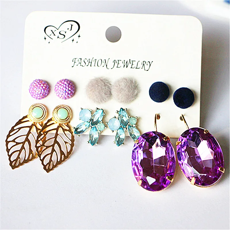 Новые Модные женские ювелирные изделия оптом серьги для девочек красивые в