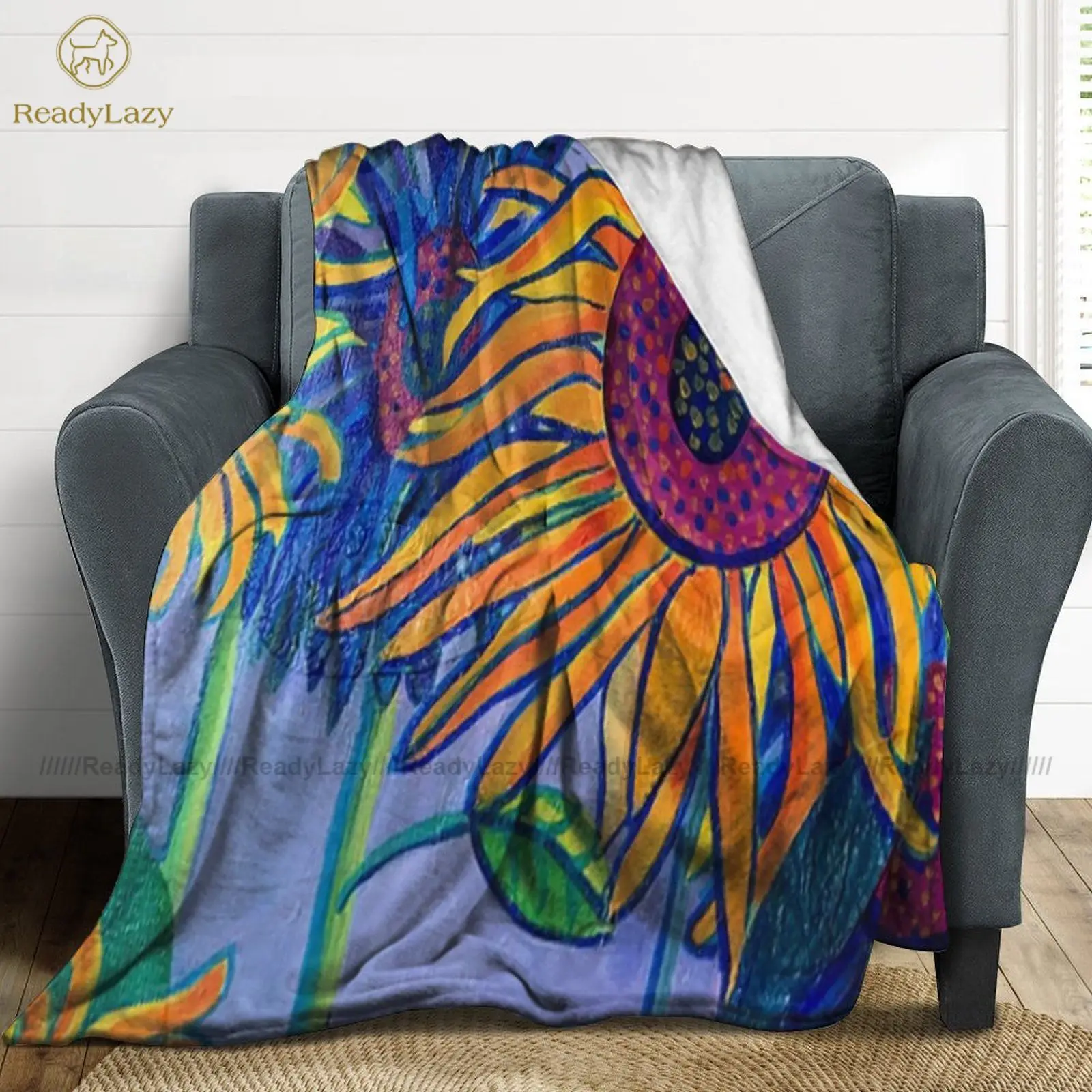 

Sunflower Blanket Super Soft Fashion Bedspread Cool Fleece Couch Blanket