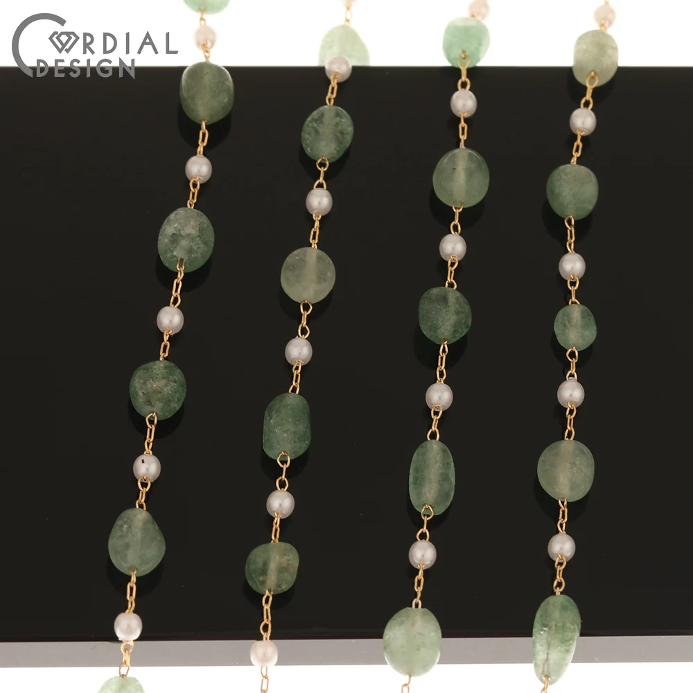 

Cordial Design Jewelry Accessories/Chains/Hand Made/Natural Crystal/Genuine Gold Plating/DIY Chain/Jewelry Findings & Components