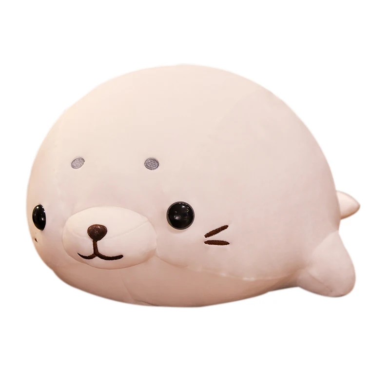 

1pc 50/60CM Kawaii Seal Dumplings Plush Toys Soft Stuffed Cartoon Animal Pillow Doll Sleep Cushion For Children Baby Xmas Gifts