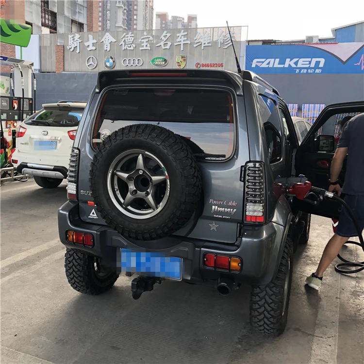 Используйте для suzuki jimny спойлер с на фонарь Высокое качество ABS Материал заднего