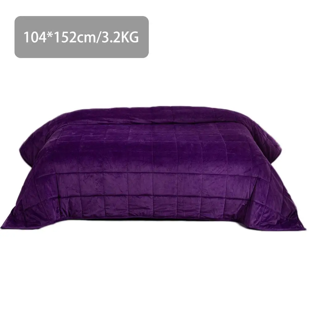 

Weighted Blanket 100 Percent Cotton Soft Comfortable Glass Beads For Children Adult Anxiety Autism Overpressure Group 7/10/15lb