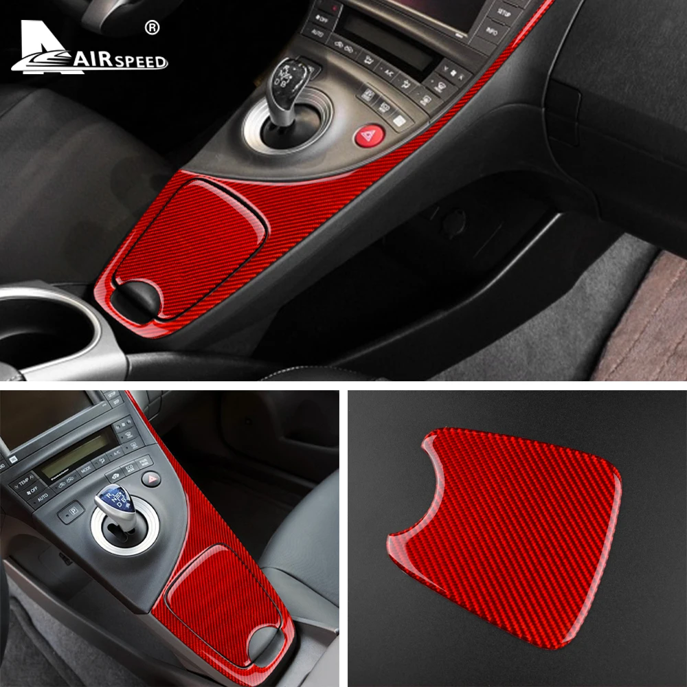 AIRSPEED Настоящее углеродное волокно для Toyota Prius 2010 2011 аксессуары внутренняя