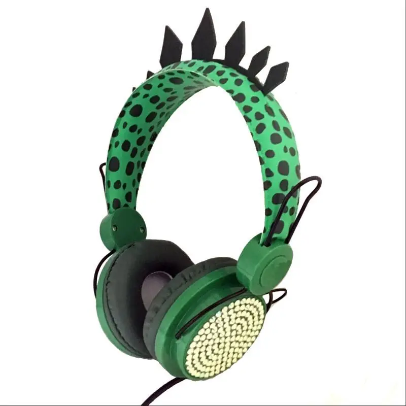 

Cute Dinosaur Wired Headphones Children Music Stereo Headsets 3.5mm Headphone For Learning Games Mobile Phone Headphones