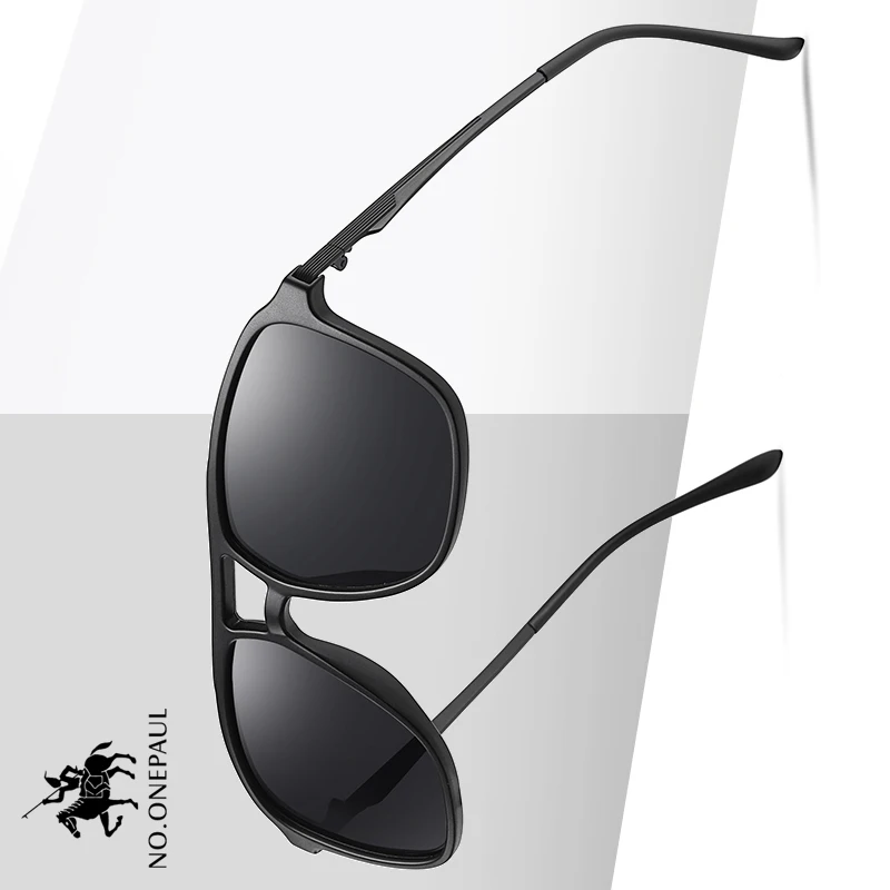 Солнцезащитные очки NO.ONEPAUL черные ультралегкие с поляризацией степень защиты UV400