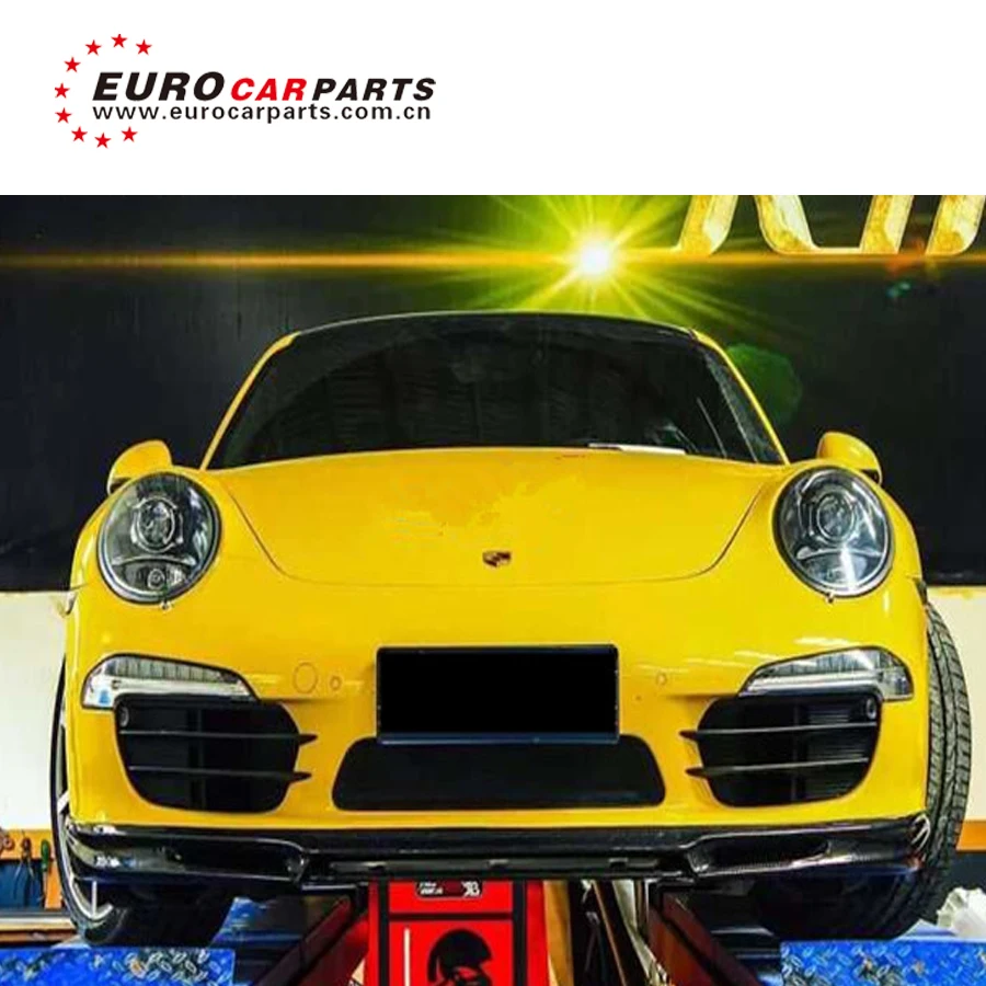 Стильный карбоновый спойлер Posche 911 991 в передний для углеродного диффузора