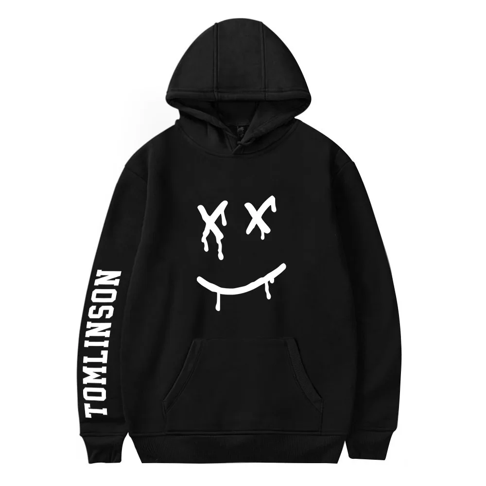 

Miss You Louis Tomlinson Hoodies Men Women Sweatshirt Letter Print Smiling Face Hoodie Harajuku Plus Size Clothing Boys Girls