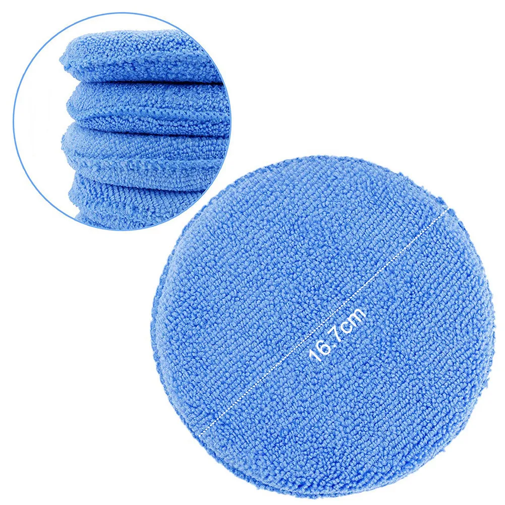 10pcs/pack Microfiber Applicator Pads Waxing Polish Wax Foam Sponge Applicator Pads For Car Vehicle Auto Glass Cleaning Tool
