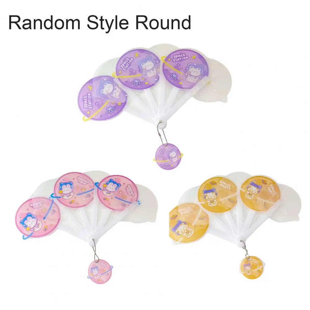 

Cute Cartoon Folding Fan Thickened Outdoor Supplies For Gift Fruit Bunny Children Drive Heat Decor Ornaments Student Hand Fan