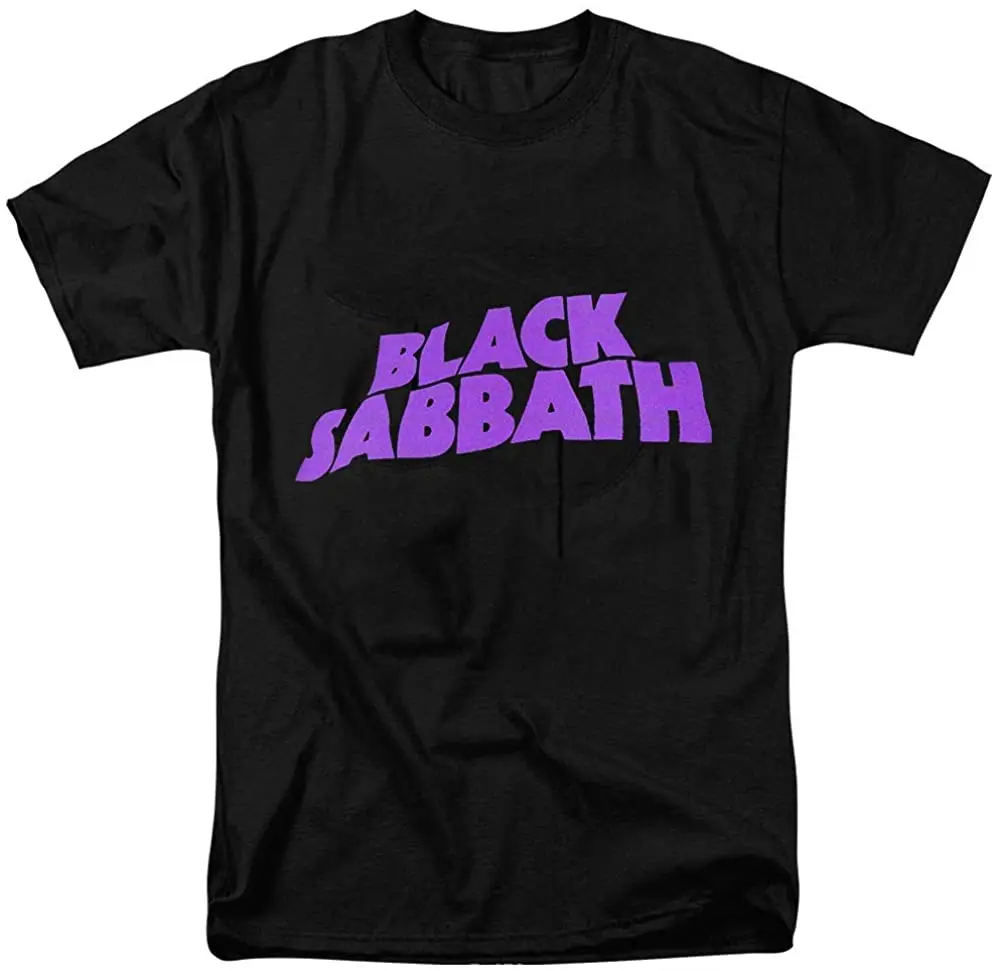 Футболка с фиолетовым логотипом Black Sabbath | Мужская одежда