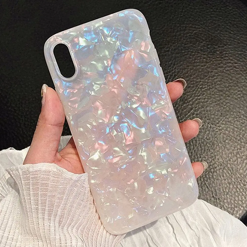 Чехол для iPhone X Xr Xs 11 Pro Max 8 7 6S 6 Plus 12 Mini Luxury Elegant Bling Silicone Shockproof Soft Bumper Protective Cover Coque.