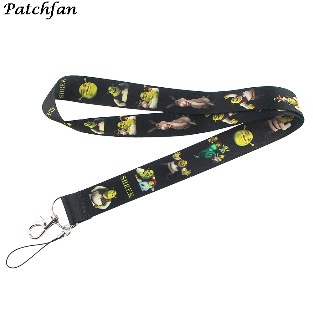 

20 шт./лот AD135 Patchfan зеленого Монстра ключ шнур для ключей ID телефон USB значок держатель для телефона с бретелей через шею с рисунком лямки