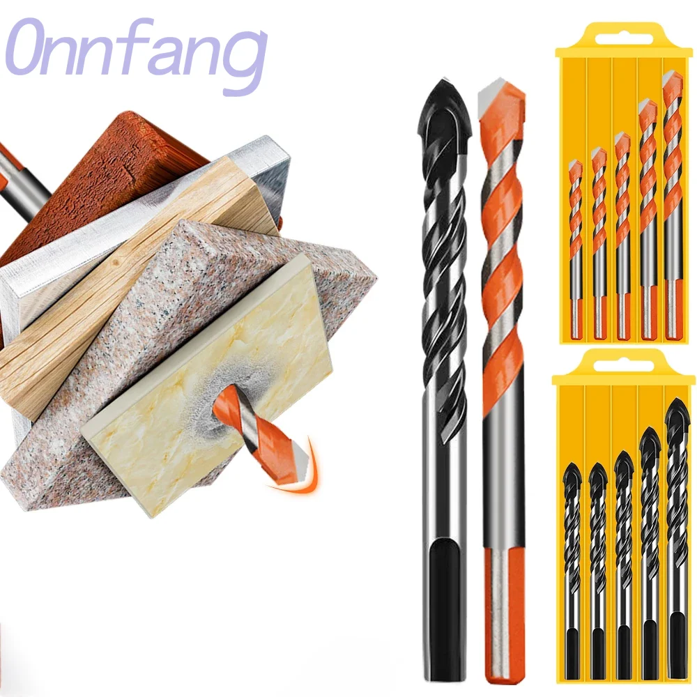 

5Pcs/set6-10mm Multifunctional Glass Drill Bit Triangle Diamond Drill Set for Ceramic Glass Concrete Brick Wall Wood Hole Opener
