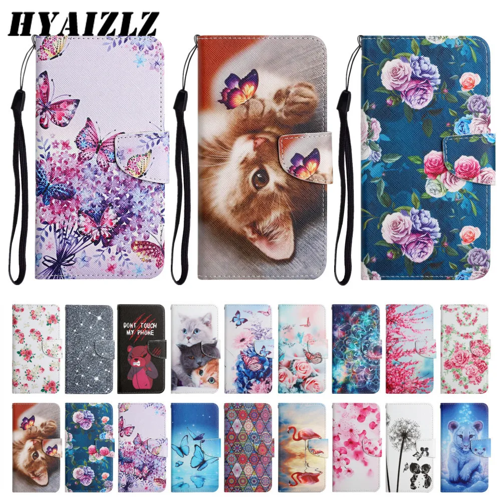

Flip Covers for Xiaomi Redmi Note 11 Pro 10 9A 9C 9T Note10s 10Pro 4G Cute Painted Wallet Leather Phone Case Full Protect Coque