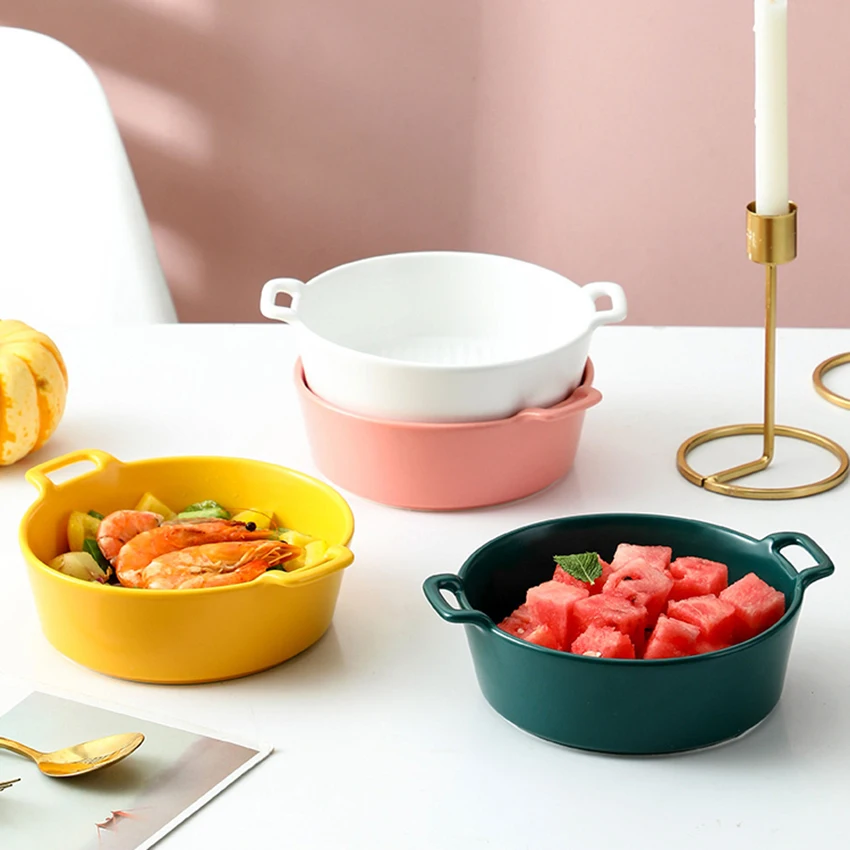 Фарфоровые чаши с ручкой керамические сервировочные для супа французского лука