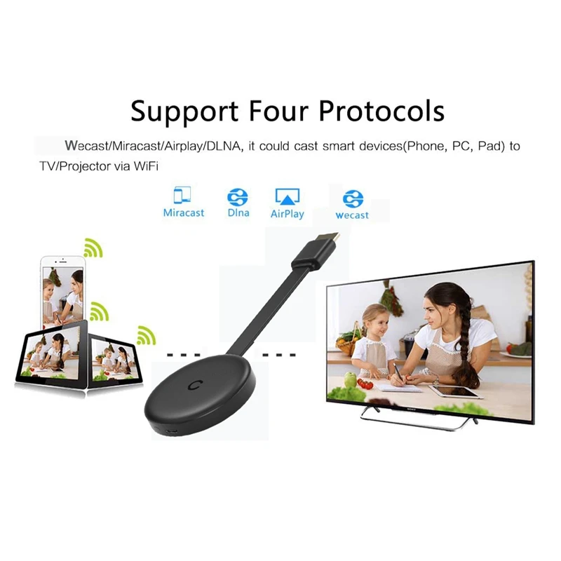 

G13B 2.4G 1080P Wireless WiFi Mirroring Cable HDMI-Compatible Adapter 1080P Display Dongle for Smart Android Phone to TV