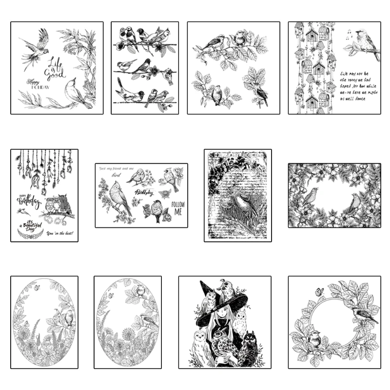 

Clear Seal Stamp Birds Owls Silicone DIY Embossing Photo Album Decorative Paper Card Craft Scrapbooking Stamp My Account
