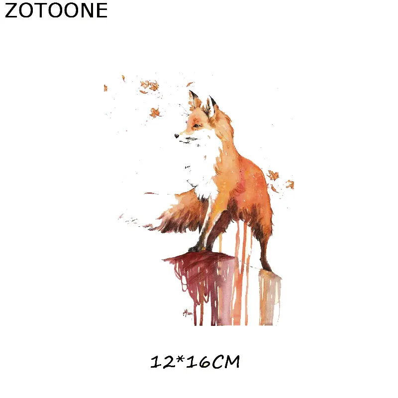 261 ZOTOONE живопись тушью животные гладить на передачу полосатые наклейки на одежду DIY Термоаппликации моющиеся приложения термо-Стикеры для одежды - Цвет: 261