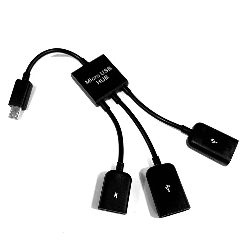 3 в 1 Мужской и Женский двойной хост USB кабель для зарядки OTG концентратор адаптер