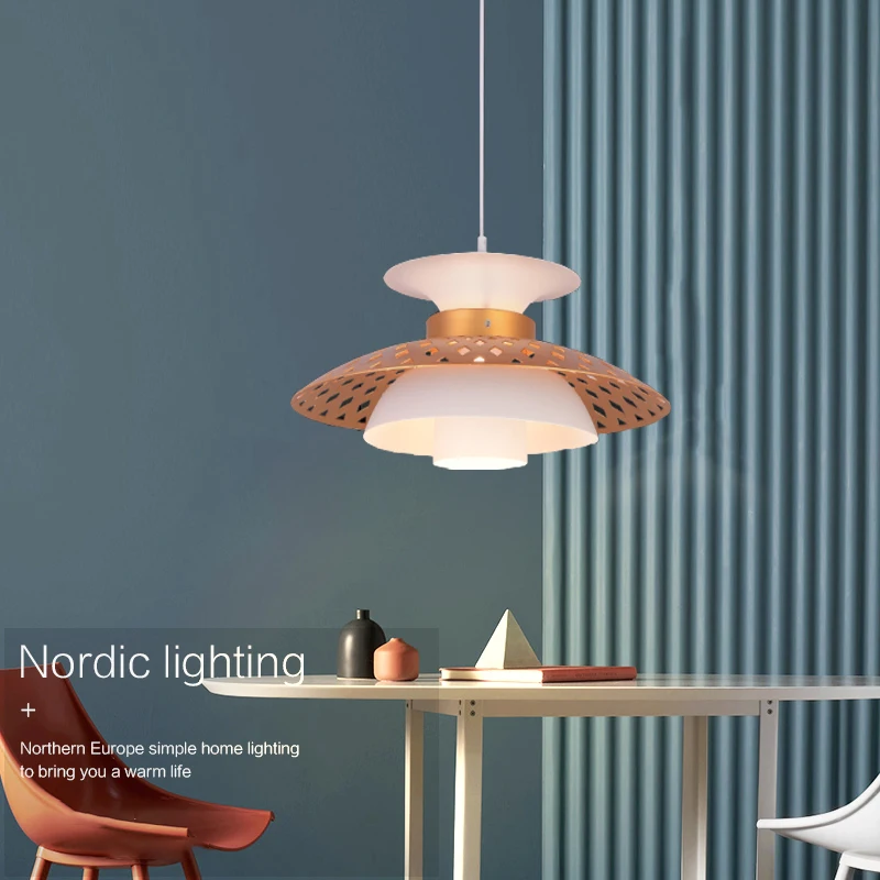 Nordic Bedside Chandelier Danish Designer Personalized Creative Light For Restaurant Dining Table Bar Modern Coffee Pendant Lamp | Лампы и