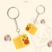 lovely animals graffiti key chain xiaomi huawei apple mobile phone holder men and women carry stylish keyrings with them