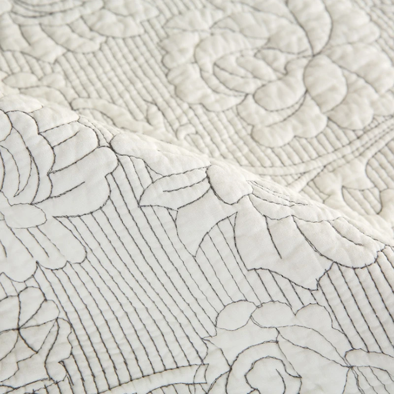 100% хлопок чехол для дивана белого цвета наволочка с вышитым цветком полотенце