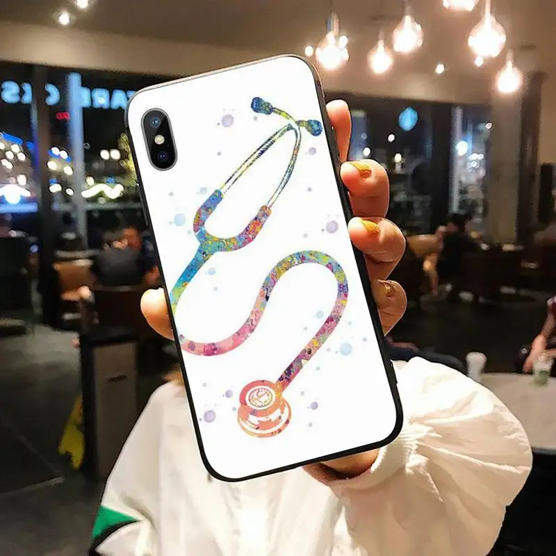 

Medicine Nurse Doctor Dentist cute cartoon high quality Phone Case for iPhone 11 12 pro XS MAX 8 7 6 6S Plus X 5S SE 2020 XR