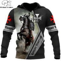 knight templar riding horse 3d printed autumn men hoodies unisex casual pullover zip hoodie streetwear sudadera hombre dw0540