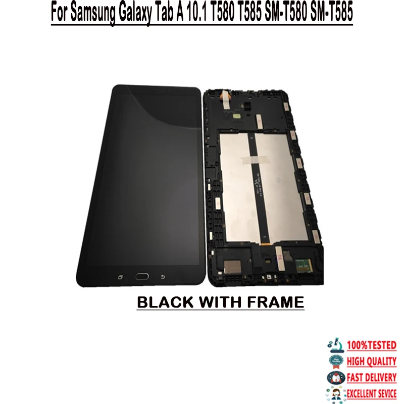 ЖК дисплей с дигитайзером сенсорного экрана 10 1 дюйма для Samsung Galaxy Tab A T580 T585