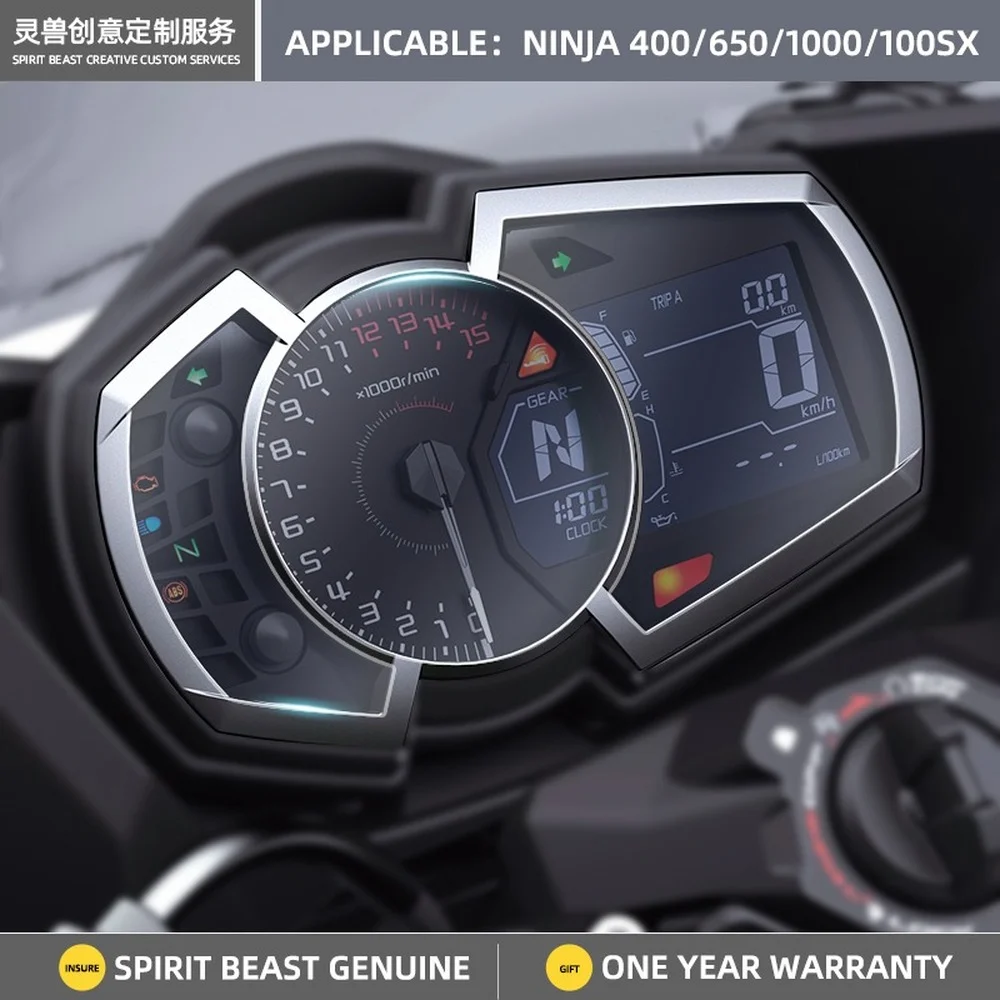 

Motorcycle Speedometer TPU Scratch Proof Protection Film Dashboard Screen Instrument for Kawasaki Ninja400 Ninja650 Ninja1000