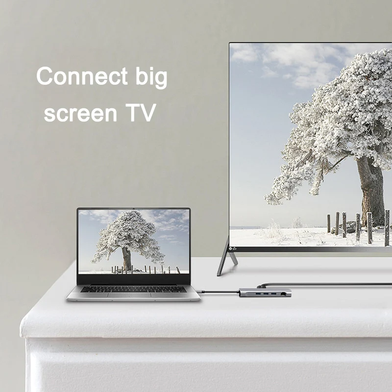 Адаптер 10 в 1 Type C-HDMI VGA | Электроника