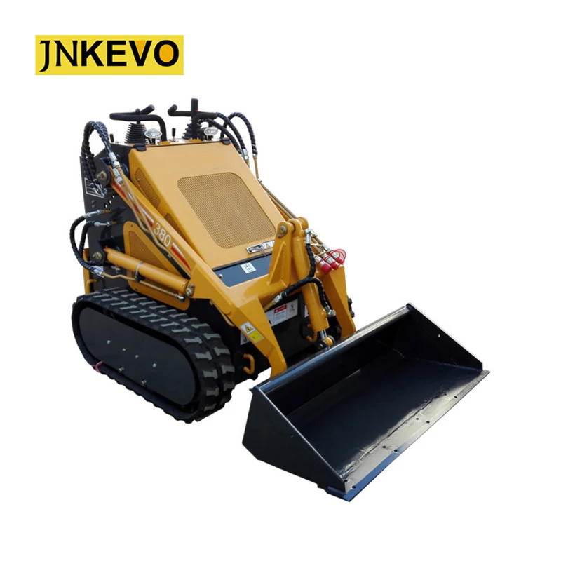 CE одобренный небольшой погрузчик с бортовым поворотом вилкой для