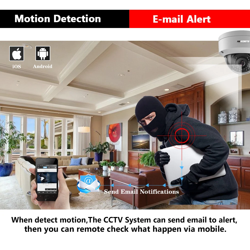 2592*1944 POE NVR Kit 5.0MP HD CCTV Security camera System Human Face monitor IP Camera P2P In/Outdoor Video Surveillance | Безопасность