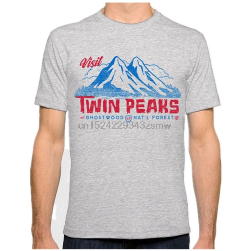 Хлопковая облегающая нижняя рубашка футболка с принтом Дэвид Линч для мужчин и