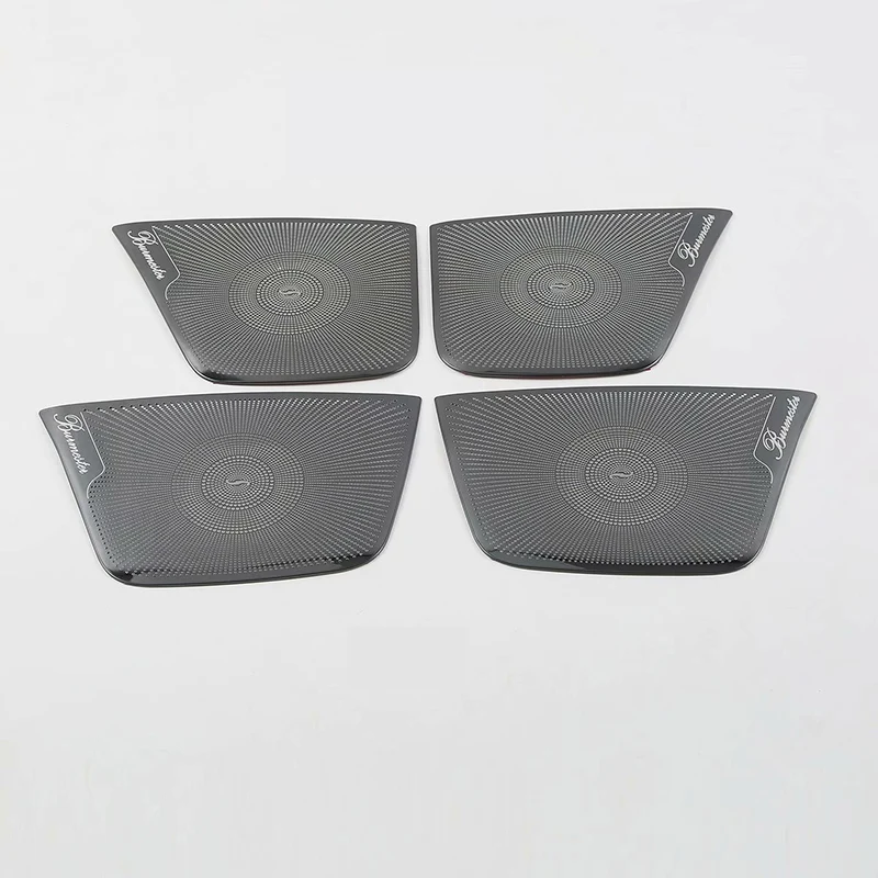 

Matte Car Interior Door Stereo Speaker Cover Trim For Mercedes Benz A Class GLA W176 X156 4pcs Auto Accessories car Styling